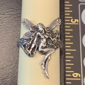 Sterling silver fairy ring.  Size 5.